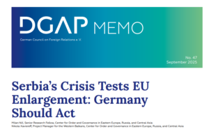Read more about the article Serbia’s Crisis Tests EU Enlargement: Germany Should Act
